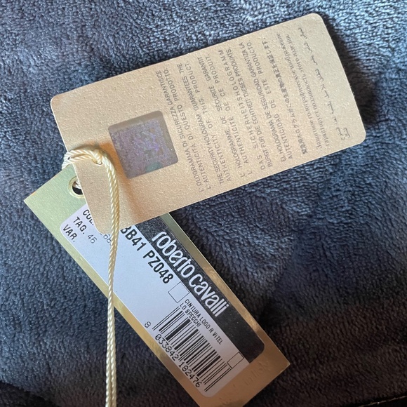 Roberto Cavalli metallic mauve /pale lilac wide belt - Picture 5 of 9